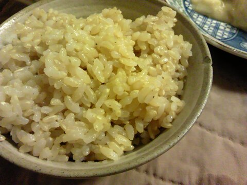 ハトムギ粉と生姜の玄米ご飯